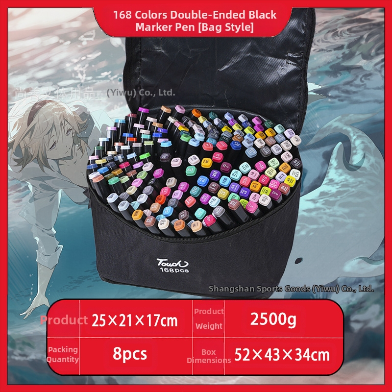 Didmeninė prekyba lietimui jautriais vaikų žymekliais, 48 spalvų meistriškais dvigubos galvutės meno specialiais piešimo įrankiais, spalvotais rašikliais, tiesiogiai tiekiamais iš gamintojų.