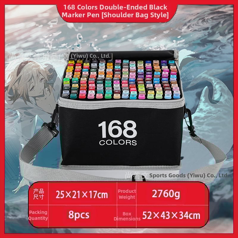 Didmeninė prekyba lietimui jautriais vaikų žymekliais, 48 spalvų meistriškais dvigubos galvutės meno specialiais piešimo įrankiais, spalvotais rašikliais, tiesiogiai tiekiamais iš gamintojų.