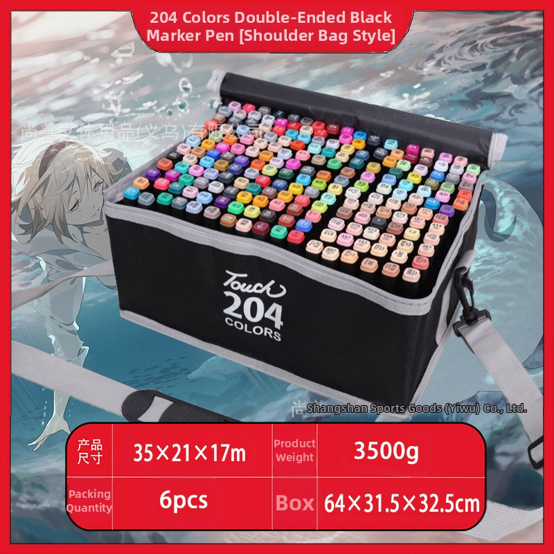 Didmeninė prekyba lietimui jautriais vaikų žymekliais, 48 spalvų meistriškais dvigubos galvutės meno specialiais piešimo įrankiais, spalvotais rašikliais, tiesiogiai tiekiamais iš gamintojų.