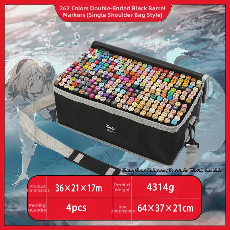 Didmeninė prekyba lietimui jautriais vaikų žymekliais, 48 spalvų meistriškais dvigubos galvutės meno specialiais piešimo įrankiais, spalvotais rašikliais, tiesiogiai tiekiamais iš gamintojų.