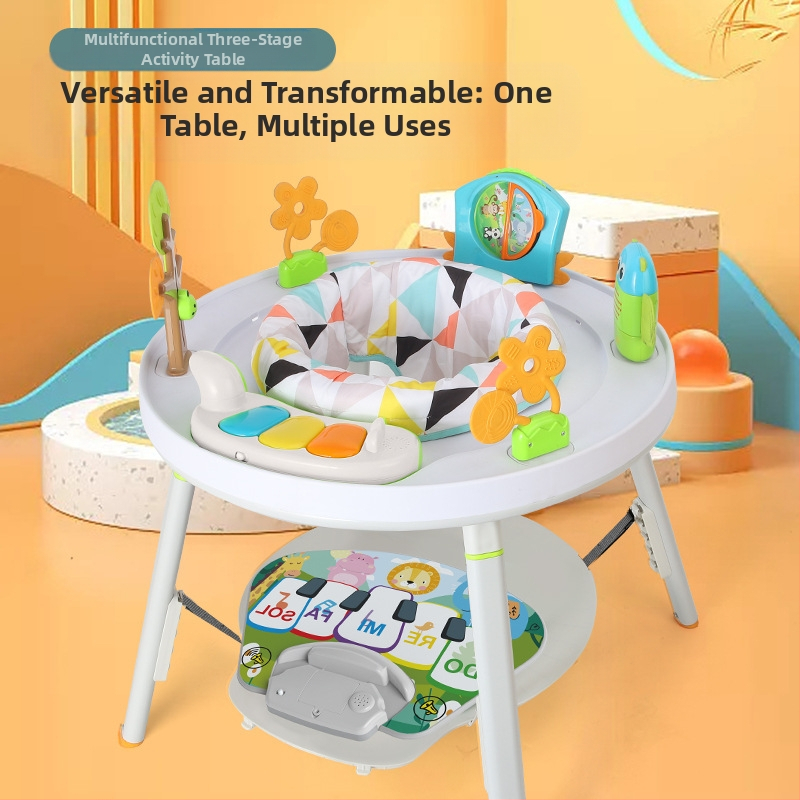 Tarpvalstybinė kūdikių šokinėjimo kėdė, daugiafunkcis laimingo mokymosi stalas, aktyvumo stalas, šokinėjimo kėdė, muzika, kūdikių fitneso rėmas, užsienio prekyba