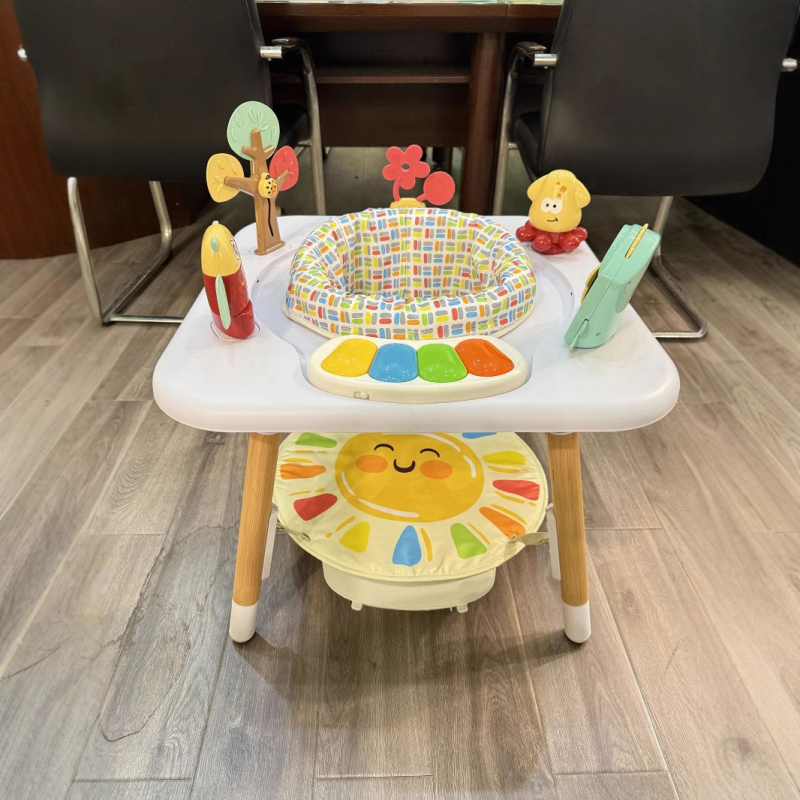 Tarpvalstybinė kūdikių šokinėjimo kėdė, daugiafunkcis laimingo mokymosi stalas, aktyvumo stalas, šokinėjimo kėdė, muzika, kūdikių fitneso rėmas, užsienio prekyba