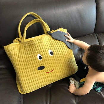 Dél-Koreai óvodai paplantároló táska ágyneműtartós költöztető táska nagy kapacitású rajzfilm poggyászcsomagoló táska