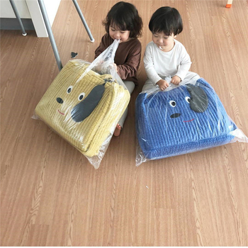 Dél-Koreai óvodai paplantároló táska ágyneműtartós költöztető táska nagy kapacitású rajzfilm poggyászcsomagoló táska