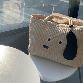 Dél-Koreai óvodai paplantároló táska ágyneműtartós költöztető táska nagy kapacitású rajzfilm poggyászcsomagoló táska