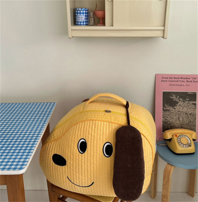 Dél-Koreai óvodai paplantároló táska ágyneműtartós költöztető táska nagy kapacitású rajzfilm poggyászcsomagoló táska