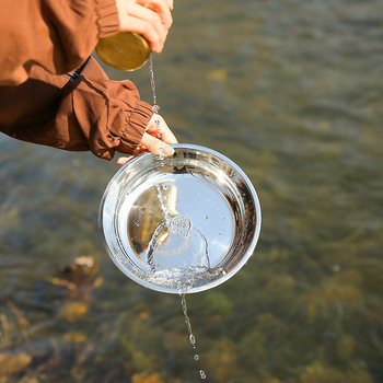 Εξωτερικά επιτραπέζια σκεύη Φορητή στολή 304 από ανοξείδωτο ατσάλι Μπολ πιάτων Chopsticks Πιάτο πικνίκ για κάμπινγκ Πιάτο φρούτων για κάμπινγκ Ταξίδια