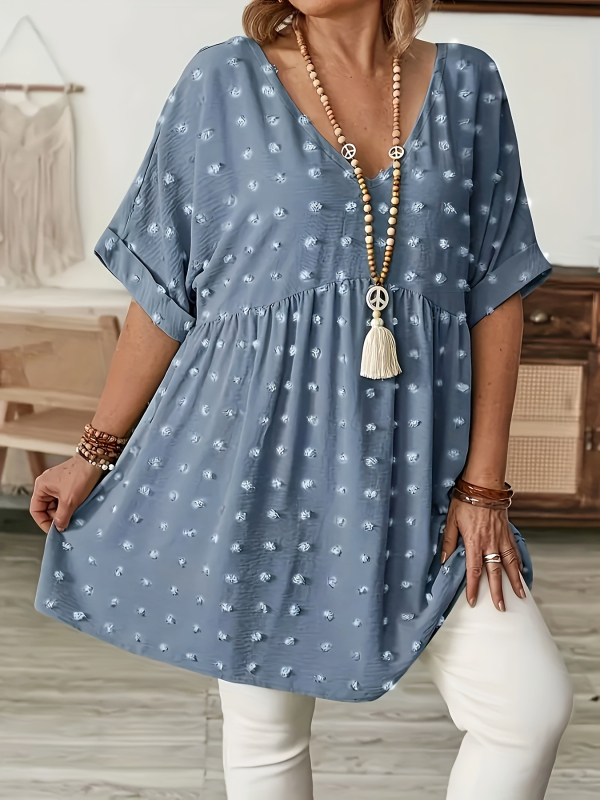 Europietiški ir amerikietiški tarpvalstybiniai plius dydžio moteriški drabužiai, kailio kamuoliukais puošti sijono viršūnės, laisvo stiliaus, V formos iškirpte, elegantiško stiliaus