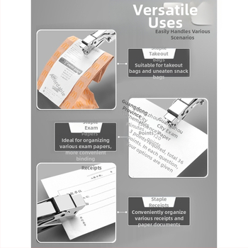 Taupo darbą rankinis segiklis, daugiafunkcis komercinis segiklis storoms knygoms, studentų biuro naudojimui, didelis dydis, didelis namų įrišimas