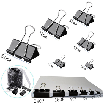 Tarpvalstybinis karšto išpardavimo kombinuotas kostiumas Kanceliarinės prekės Spalvotas ilgas uodegos segtukas Juodas „Dovetail“ segtukas Metalinis įrišimo bilietų segtukas Testinis sąvaržėlė