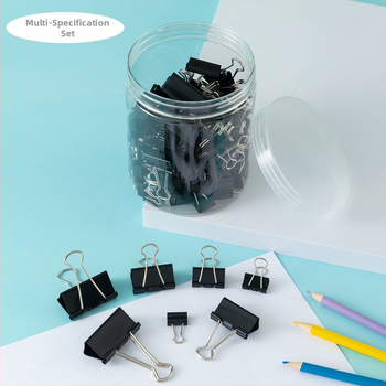 Tarpvalstybinis karšto išpardavimo kombinuotas kostiumas Kanceliarinės prekės Spalvotas ilgas uodegos segtukas Juodas „Dovetail“ segtukas Metalinis įrišimo bilietų segtukas Testinis sąvaržėlė