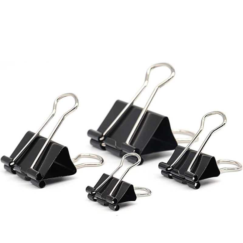 Tarpvalstybinis karšto išpardavimo kombinuotas kostiumas Kanceliarinės prekės Spalvotas ilgas uodegos segtukas Juodas „Dovetail“ segtukas Metalinis įrišimo bilietų segtukas Testinis sąvaržėlė