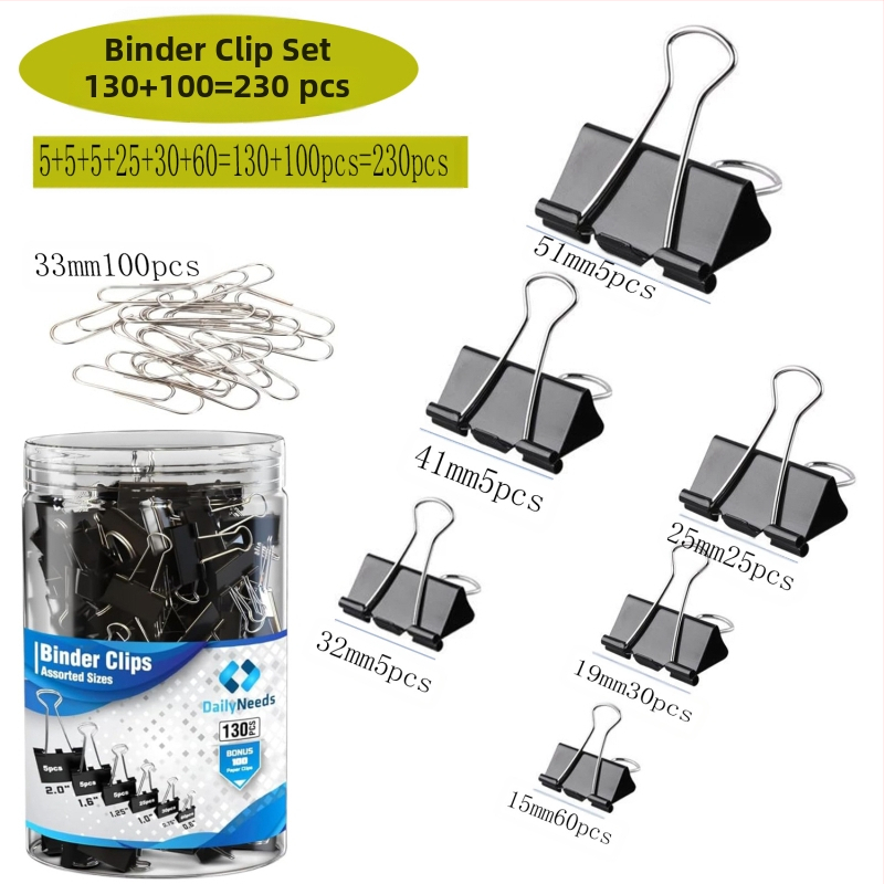 Tarpvalstybinis karšto išpardavimo kombinuotas kostiumas Kanceliarinės prekės Spalvotas ilgas uodegos segtukas Juodas „Dovetail“ segtukas Metalinis įrišimo bilietų segtukas Testinis sąvaržėlė