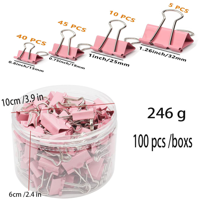 Tarpvalstybinis karšto išpardavimo kombinuotas kostiumas Kanceliarinės prekės Spalvotas ilgas uodegos segtukas Juodas „Dovetail“ segtukas Metalinis įrišimo bilietų segtukas Testinis sąvaržėlė