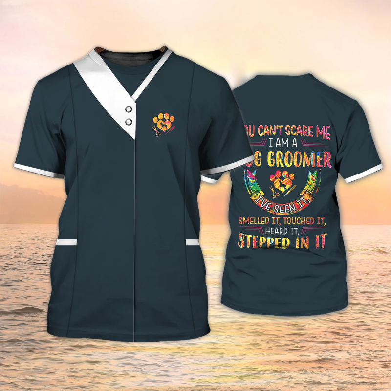 Νέο διασυνοριακό ανδρικό και γυναικείο κοντομάνικο μπουφάν, κουρείο με ψηφιακή εκτύπωση 3D, προμήθεια κατασκευαστών γυναικείων μπλουζών κουρείων