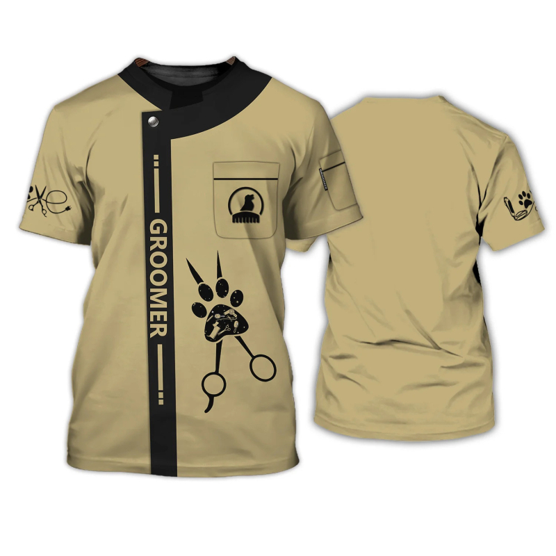 Νέο διασυνοριακό ανδρικό και γυναικείο κοντομάνικο μπουφάν, κουρείο με ψηφιακή εκτύπωση 3D, προμήθεια κατασκευαστών γυναικείων μπλουζών κουρείων