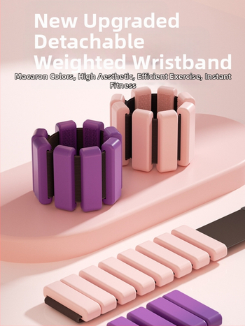 Sportinė svorio apyrankė su universalia reguliuojama medžiaga, pilnas nematomų svorį didinančių rankos, riešo, pėdos tamprės su švino blokeliu komplektas