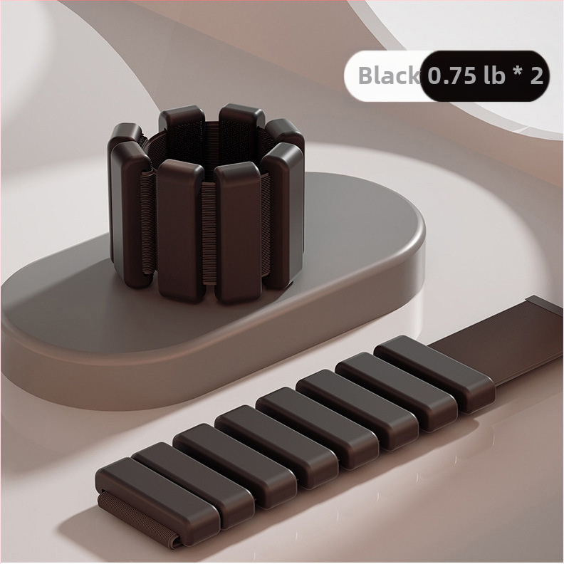 Sportinė svorio apyrankė su universalia reguliuojama medžiaga, pilnas nematomų svorį didinančių rankos, riešo, pėdos tamprės su švino blokeliu komplektas