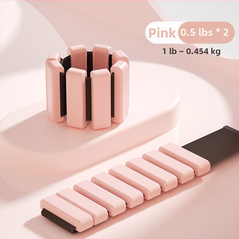 Sportinė svorio apyrankė su universalia reguliuojama medžiaga, pilnas nematomų svorį didinančių rankos, riešo, pėdos tamprės su švino blokeliu komplektas