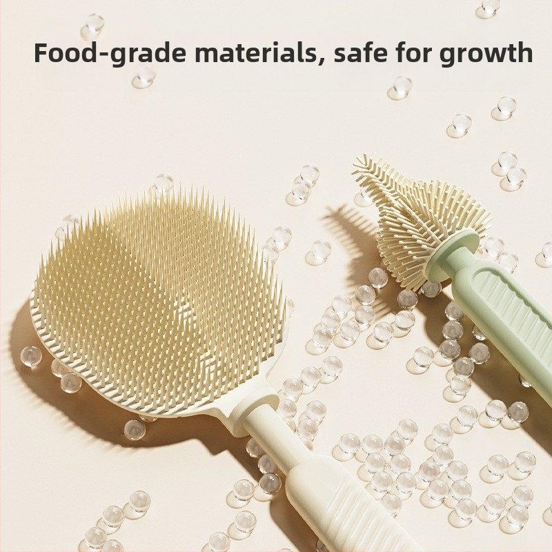 Silikoninis spenelių valymo šepetėlis naujagimio speneliui, mažas šepetėlis buteliukų valymui