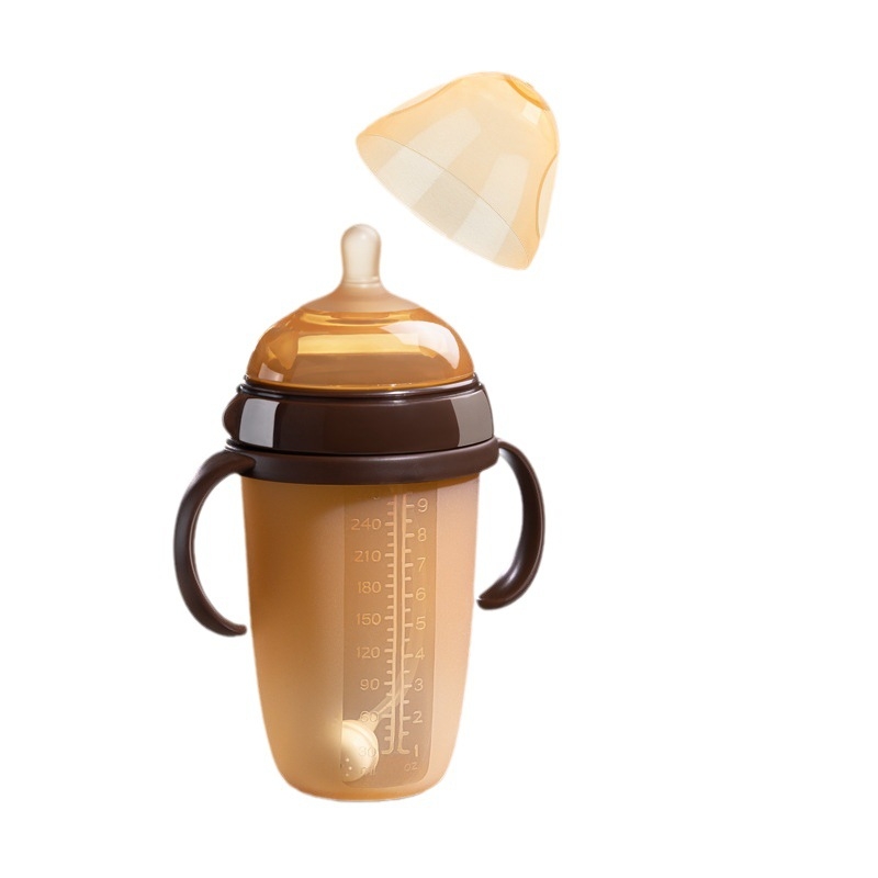 Silikoonist võõrutuspudel vastsündinutele, 6 kuud ja vanemad, rinnapiima kaarekujulise disainiga lutt