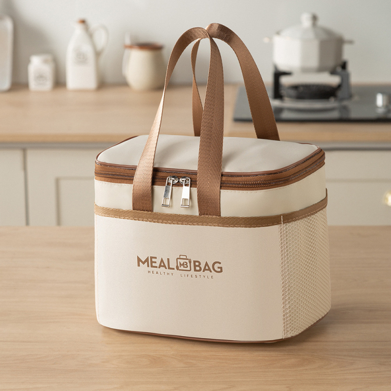 Geantă de prânz impermeabilă, cu folie de aluminiu, îngroșată, pentru Bento, pentru biroul de prânz, elevi de școală primară