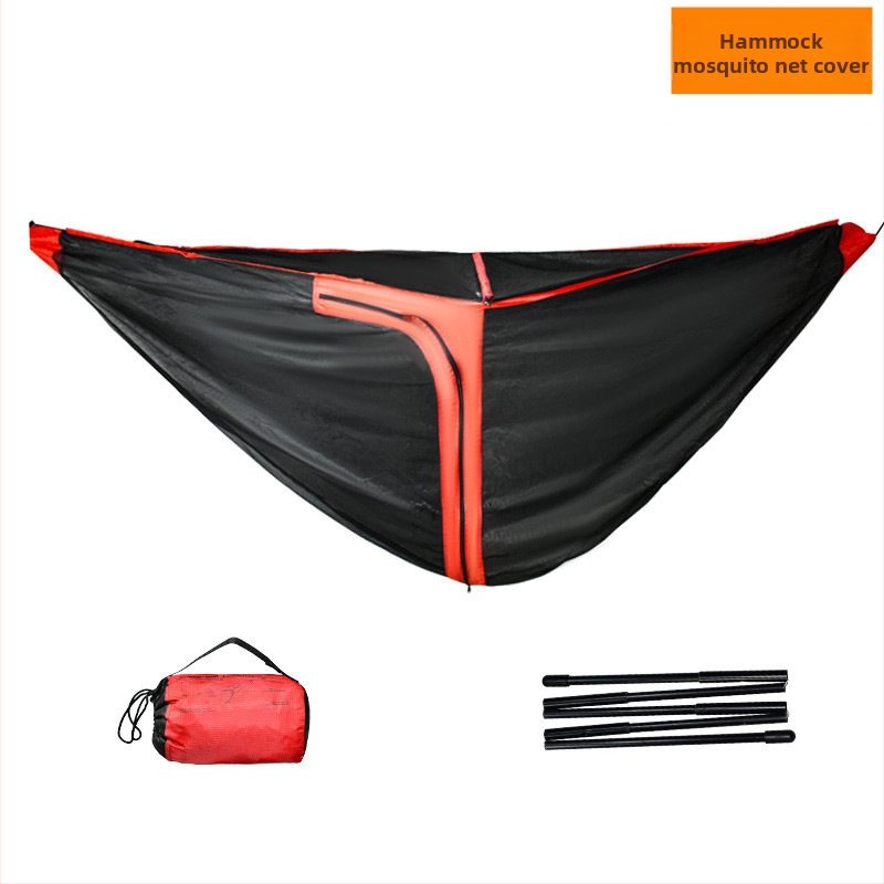 Външен хамак против комари, марлен калъф, криптиран, удебелен антикомарен мрежест калъф, подвижен, разглобяем хамак против комари