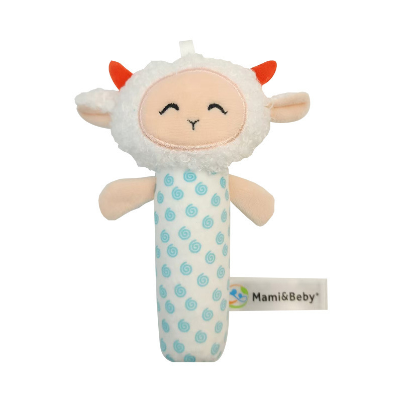 mamibeby kūdikio žaislas skambėjimo popierius BB lazdelė rankomis sukama naujagimio raminanti rankomis sukama animacinio gyvūno rankomis braižoma lazdelė