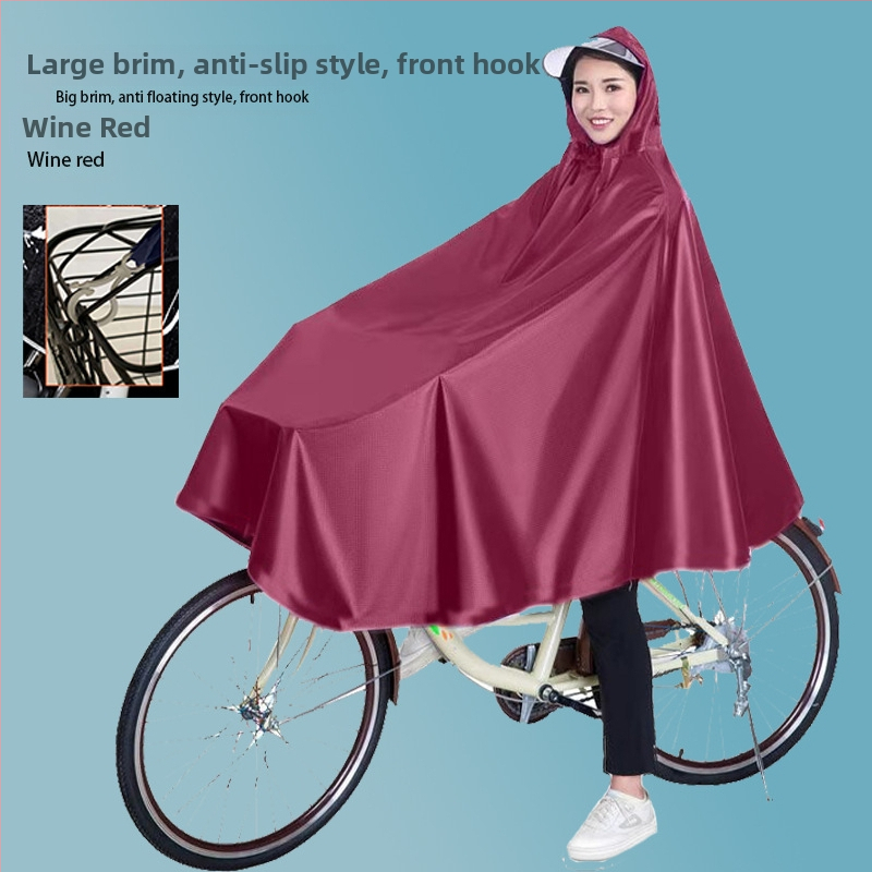 Jalgratta poncho vihmamantel elektriautole vihmakindel suurendatud ühe jalgrattaga akuga auto poncho meeste ja naiste täiskasvanute vihmamantel