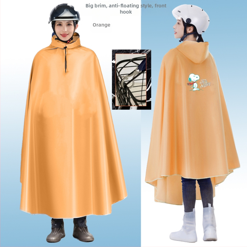 Jalgratta poncho vihmamantel elektriautole vihmakindel suurendatud ühe jalgrattaga akuga auto poncho meeste ja naiste täiskasvanute vihmamantel