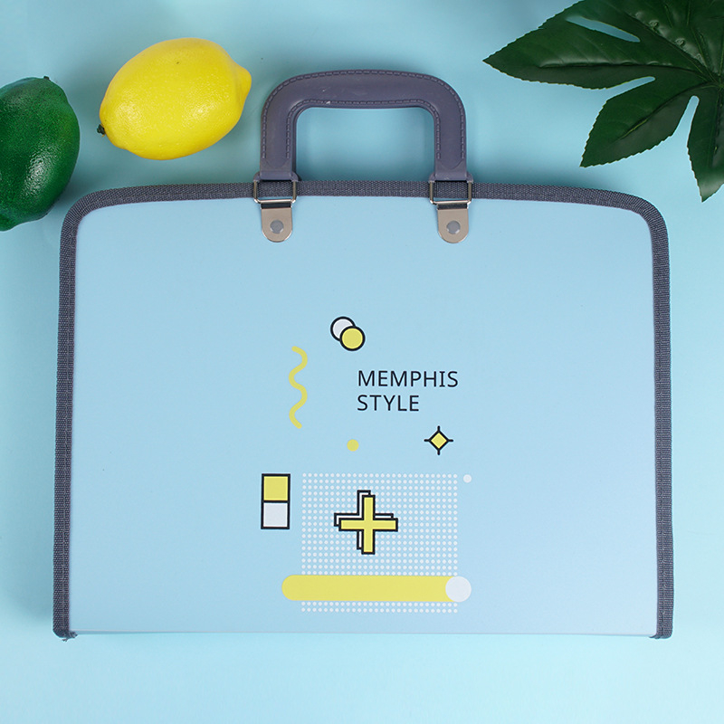 Armas õpilasele mõeldud käeshoitav testikirjaklamber, 13 ruuduga lukuga akordionikott, mahukas klassifitseerimise ja korraldamise kosmeetikakott