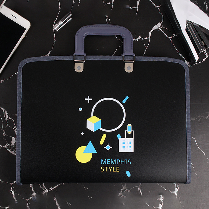 Armas õpilasele mõeldud käeshoitav testikirjaklamber, 13 ruuduga lukuga akordionikott, mahukas klassifitseerimise ja korraldamise kosmeetikakott