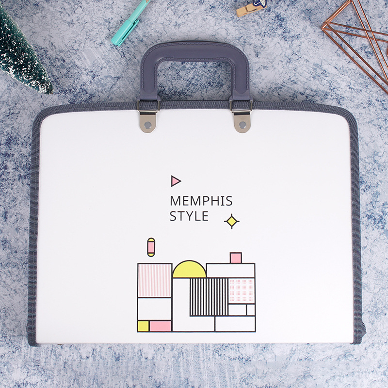 Armas õpilasele mõeldud käeshoitav testikirjaklamber, 13 ruuduga lukuga akordionikott, mahukas klassifitseerimise ja korraldamise kosmeetikakott