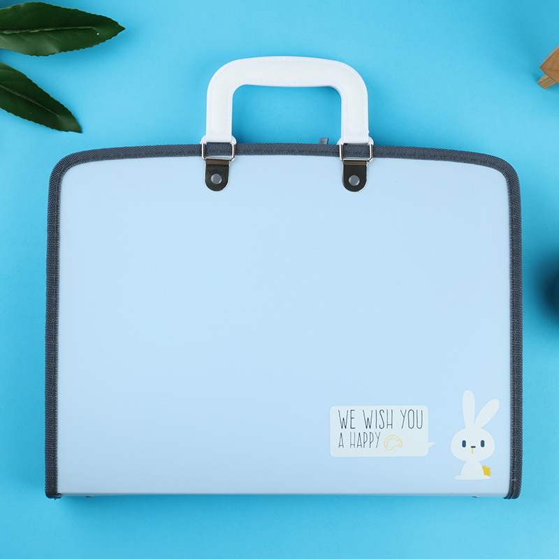 Armas õpilasele mõeldud käeshoitav testikirjaklamber, 13 ruuduga lukuga akordionikott, mahukas klassifitseerimise ja korraldamise kosmeetikakott