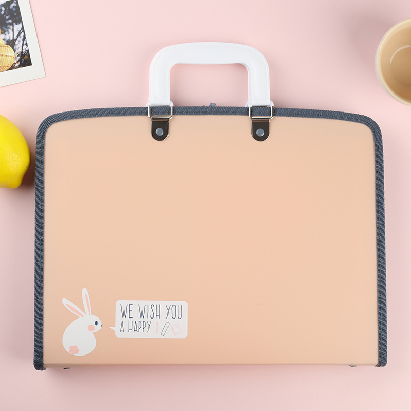 Armas õpilasele mõeldud käeshoitav testikirjaklamber, 13 ruuduga lukuga akordionikott, mahukas klassifitseerimise ja korraldamise kosmeetikakott