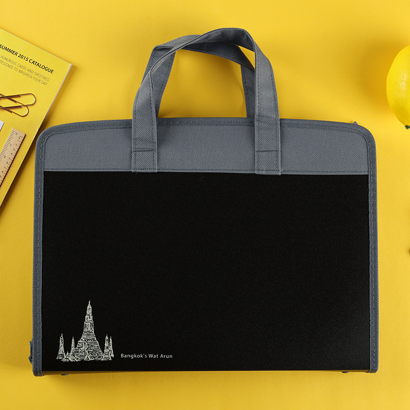 Armas õpilasele mõeldud käeshoitav testikirjaklamber, 13 ruuduga lukuga akordionikott, mahukas klassifitseerimise ja korraldamise kosmeetikakott