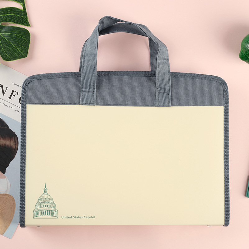 Armas õpilasele mõeldud käeshoitav testikirjaklamber, 13 ruuduga lukuga akordionikott, mahukas klassifitseerimise ja korraldamise kosmeetikakott