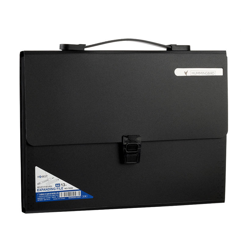 Armas õpilasele mõeldud käeshoitav testikirjaklamber, 13 ruuduga lukuga akordionikott, mahukas klassifitseerimise ja korraldamise kosmeetikakott