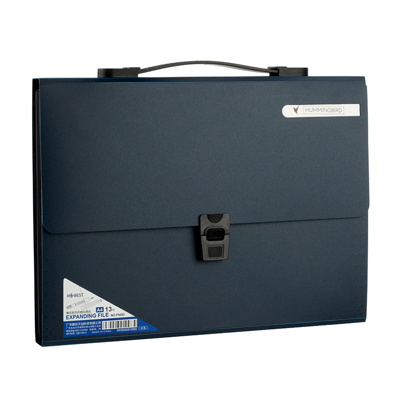 Armas õpilasele mõeldud käeshoitav testikirjaklamber, 13 ruuduga lukuga akordionikott, mahukas klassifitseerimise ja korraldamise kosmeetikakott