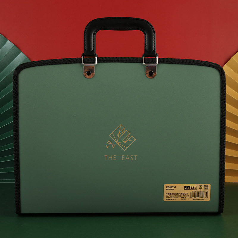 Armas õpilasele mõeldud käeshoitav testikirjaklamber, 13 ruuduga lukuga akordionikott, mahukas klassifitseerimise ja korraldamise kosmeetikakott