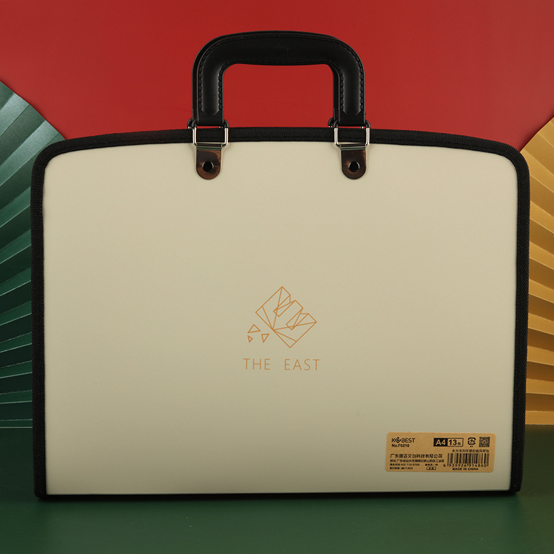 Armas õpilasele mõeldud käeshoitav testikirjaklamber, 13 ruuduga lukuga akordionikott, mahukas klassifitseerimise ja korraldamise kosmeetikakott