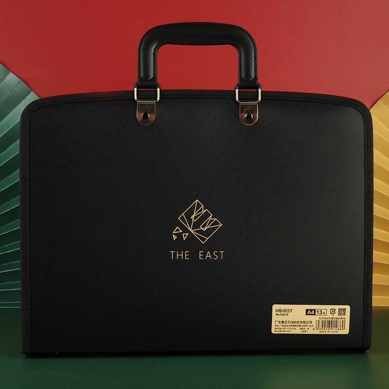 Armas õpilasele mõeldud käeshoitav testikirjaklamber, 13 ruuduga lukuga akordionikott, mahukas klassifitseerimise ja korraldamise kosmeetikakott