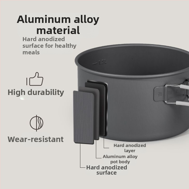 Cezhraničné dodávky kempingového riadu, kanvíc na vriacu vodu, prenosného kempingového riadu, súprav hrncov, panvíc a vybavenia na varenie