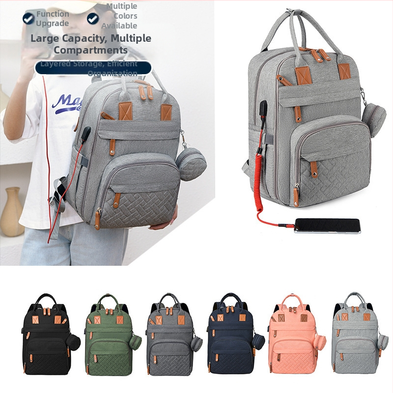 Нова многофункционална чанта за мама, преносима, точно навреме, раница Baoma, голям капацитет, чанта за майка и бебе, подложка за урина