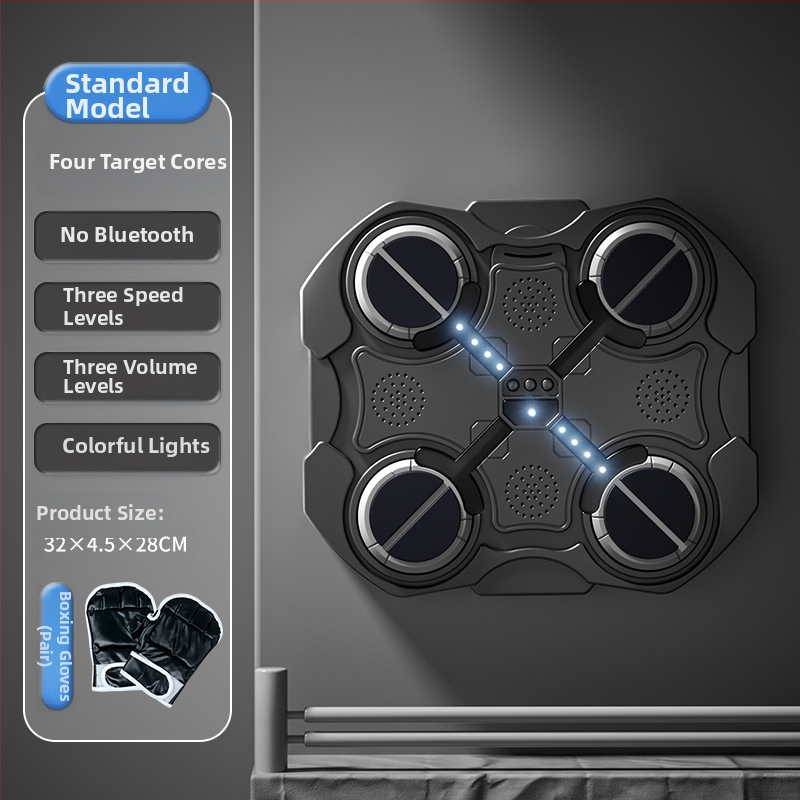 Rütmimuusika poksiseina sihtmärk Kodune laste poksitreener Dekompressiooniharjutus Nutikas Bluetooth-elektrooniline poksimasin