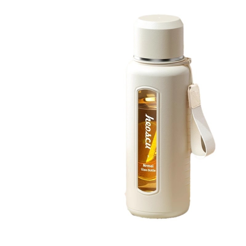 Γυάλινο ποτήρι νερού Enermei μεγάλης χωρητικότητας για κορίτσια, νέο τσάι διαχωρισμού νερού, φορητό καλοκαιρινό τσάι ανθεκτικό σε πτώσεις, ανθεκτικό σε υψηλές θερμοκρασίες