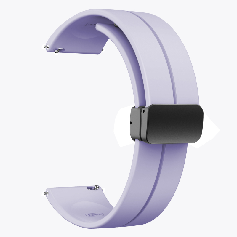 Potrivit pentru curea din silicon pliabilă cu cataramă magnetică de 20/22 mm pentru Samsung Watch 5/4/3, Huawei Gt3/2 Pro