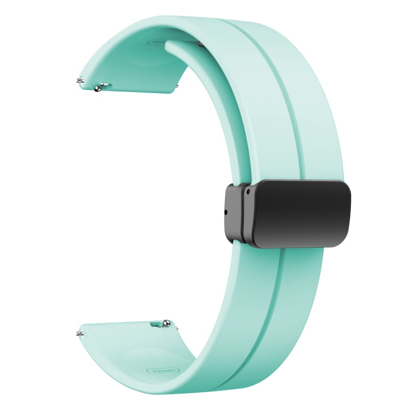 Potrivit pentru curea din silicon pliabilă cu cataramă magnetică de 20/22 mm pentru Samsung Watch 5/4/3, Huawei Gt3/2 Pro