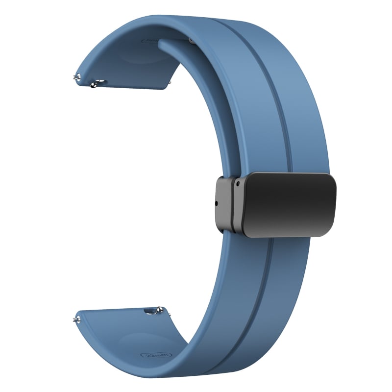 Potrivit pentru curea din silicon pliabilă cu cataramă magnetică de 20/22 mm pentru Samsung Watch 5/4/3, Huawei Gt3/2 Pro