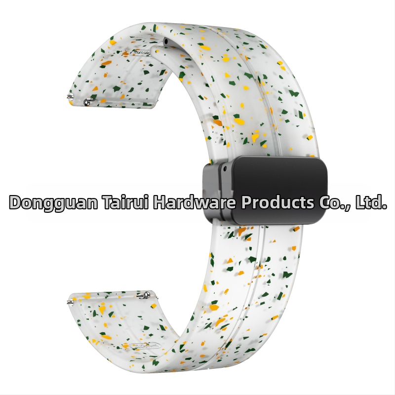 Vhodné pre silikónový remienok s magnetickou skladacou prackou 20/22 mm pre Samsung Watch 5/4/3 Huawei Gt3/2 Pro